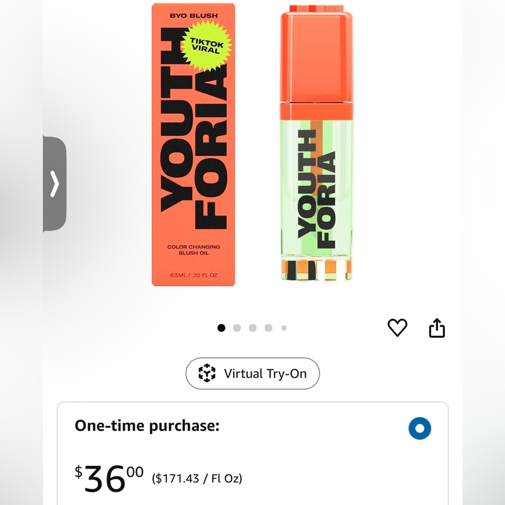 Youth Foria Color Changing Blush Oil